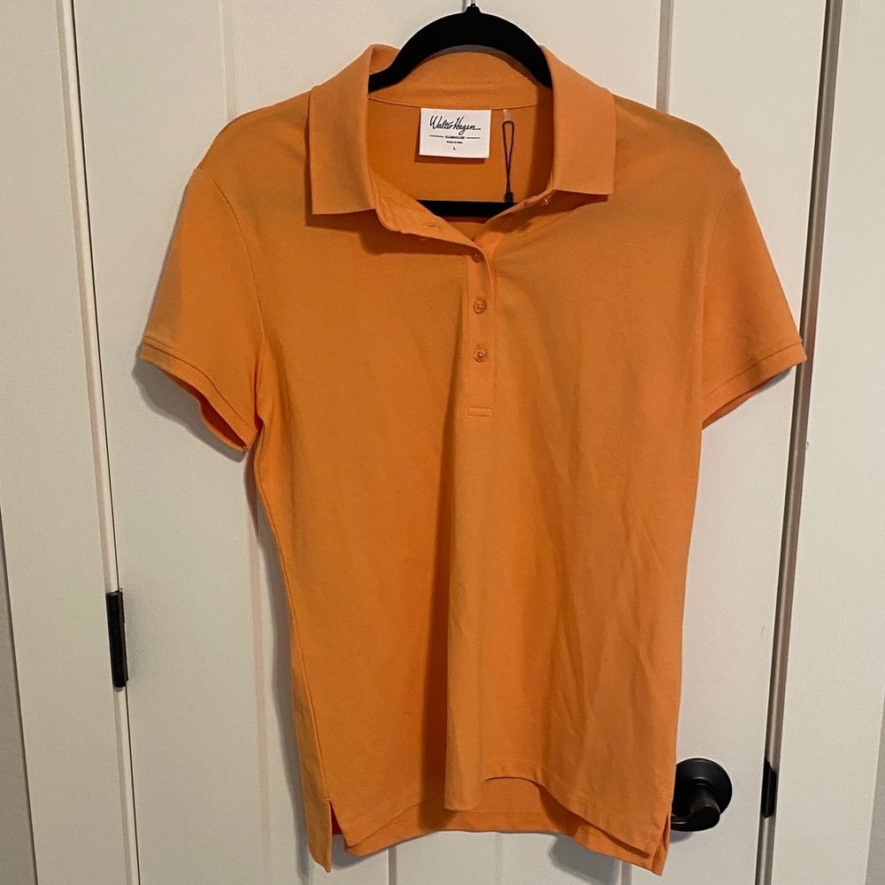 Women’s Walter Hagen Orange Button Down Shirt